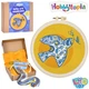 Набор для вышивания Hobbytopia DYEK1011 Мирное небо/Птичка, пяльце, игла, нити, в коробке - изображение 1