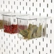 Контейнери 3 шт до органайзера на дошку IKEA SKÅDIS білий 803.359.09 - зображення 2