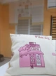 Комплект декоративних подушок Paris Kids 38х38см 2шт бежеві з рожевим (п_0634) - зображення 2