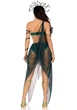 Еротичний костюм Медузи Горгони Leg Avenue Medusa Costume (топ, спідниця, нарукавники, прикраси) Зелений L - зображення 2