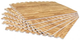 Zestaw mat ochronnych Gorilla Sports 60 x 60 x 1.2 cm 6 + 12 szt Bright Wood (4260438733451) - obraz 1