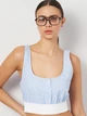 Футболка женская Zara 3451/277 XL Синяя (03451277044056) - изображение 4