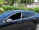 Дефлекторы окон Wellvisors хромированные передние и задние Tesla Model S 2012-2022 6 шт (3-847TE003) - изображение 8
