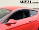 Дефлектори вікон Wellvisors Premium серія передні і задні Ford Mustang 2015-2022 4 шт (3-847FD024) - зображення 5