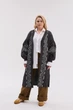Кардиган "Вояж" сіро-білий, розмір 4XL-5XL - зображення 2