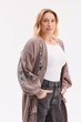 Кардиган "Вояж" капучино-білий, розмір 4XL-5XL - зображення 8