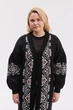 Кардиган "Вояж" чорно-білий, розмір L-XL - зображення 4