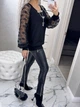 Fashions • Кофта женская Ариадна Fashions 52-56 черный (#456/а-ел) - изображение 6