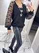 Fashions • Кофта женская Ариадна Fashions 52-56 черный (#456/а-ел) - изображение 7