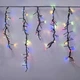Уличная гирлянда бахрома Фейерверк 240 LED, 2,5x0,6м, черный каучук, 220В, IP65, Мультиколор - изображение 1