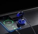 Адаптер врезной USB зарядка QC 3.0+PD Type-C 20W с кнопкой в отверстие прикуривателя - изображение 4