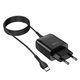 Зарядное устройство с быстрой зарядкой QC 3.0 для телефона + кабель USB Type-C HOCO C72Q |1USB, 3A| Черный - изображение 4