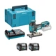 Лобзик акумуляторний Makita JV001GD201 (26 мм, 800-3500 хв-1, XGT, BL) - зображення 1