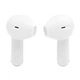 Бездротові навушники TWS JBL Tune Flex 2 White (JBLTFLEX2WHT), закриті, активне шумозаглушення, 6 мікрофонів, 48 годин автономної роботи, IP54, білі - зображення 3