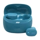 Беспроводные наушники TWS JBL Tune Buds 2 Turquoise (JBLTBUDS2TQE), закрытые, активное шумоподавление, 48 (12+36) часов автономной работы, 6 микрофонов, мобильное приложение, IP54, бирюзовые - изображение 1