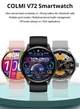 Смарт-годинник COLMI V72 з Українським меню та додатком, 1,43" AMOLED, CALL, IP68, Blck/ЧОРНІ (V72B) - зображення 6