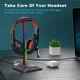 Подставка для игровых наушников New Bee Z8 с RGB подсветкой Black - изображение 4