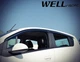 Дефлекторы окон Wellvisors с черным хромированным молдингом передние и задние Chevrolet Spark 2013-2015 4 шт (3-847CH005) - изображение 8