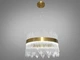 Очаровательная подвесная хрустальная светодиодная люстра для зала, THE LIGHT 30W, золото - изображение 3