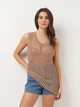 Футболка женская Zara 3920/107 S Коричневая (03920010798025) - изображение 1