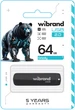 Флеш память USB Wibrand Grizzly 64GB USB 2.0 Black (WI2.0/GR64P3B) - изображение 2