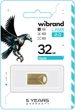 Флеш память USB Wibrand Hawk 32GB USB 2.0 Gold (WI2.0/HA32M1G) - изображение 2