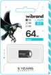Флеш память USB Wibrand Hawk 64GB USB 2.0 Black (WI2.0/HA64M1B) - изображение 2