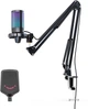 Игровой микрофон USB кардиодный с RGB подсветкой для стрима и записи черный - изображение 2