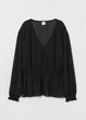 Блуза H&M S Чорний (HM-0797624-0-Black) - зображення 1
