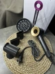 Фен Super Hair Dryer золотой с ионизацией и турборежимом 5 насадок (Y-41) - изображение 8