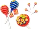Набір льодяників Chupa Chups Super Chups зі смаком полуниці 20шт 60см - зображення 5