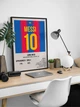 Постер футболка Ліонель Мессі у рамці / Барселона / Плакат Lionel Messi - изображение 1