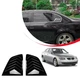Накладки на окна задней двери BMW 5 series E60 2004-2010 уголки жабры 2шт цвет Черный - изображение 1