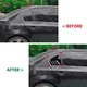 Накладки на окна задней двери BMW 5 series E60 2004-2010 уголки жабры 2шт цвет Черный - изображение 4