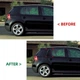 Накладки на окна задней двери Volkswagen Golf MK5 V MK5 2003 - 2008 уголки жабры 2шт цвет Черный - изображение 6
