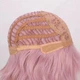 Парик AISI волнистые волосы с челкой 35 см розовый WS751 pink - изображение 8