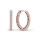 Срібні сережки в позолоті Серця Pandora Rose 286318CZ - зображення 1