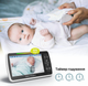 Видеоняня Baby Monitor SM650B с видеонаблюдением, двусторонней связью, датчиком звука и ночным видением + ЖК дисплей - изображение 9