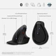 Мышь беспроводная HP 920 Ergonomic Vertical Wireless/Bluetooth Black (6H1A4AA) - изображение 2