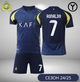 Форма футбольна дитяча C.Ronaldo (Роналдо) 7 Al Nasr (Аль-Наср) 24/25, нар. 24 зріст 130-140см. темно-синя - зображення 1