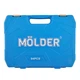 Профессиональный набор инструментов в кейсе Molder MT60094 - 1/2 1/4" 72 T CR-V 94 предмета - изображение 3