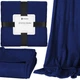 Плед-покрывало Luxurious Blanket Springos HA7211 темно-синий 200x220 см - изображение 2