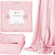 Плед-покрывало Luxurious Blanket Springos HA7210 розовый 200x220 см - изображение 2
