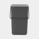 Ведро мусорное Brabantia Sort&Go 25 л серое (129940) - изображение 2