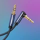 Аудио кабель UGREEN AUX 3.5mm Male to AUX 3.5mm Male Cable Gold Plated Metal Case with Braid 1m Blue-Black (UGR-60179) - изображение 3