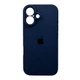 Защитный чехол-накладка Silicone Full Case AA Camera Protect для Apple iPhone 16 Dark Blue (FullAAi16-7) - изображение 1