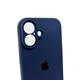 Защитный чехол-накладка Silicone Full Case AA Camera Protect для Apple iPhone 16 Dark Blue (FullAAi16-7) - изображение 5