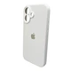 Защитный чехол-накладка Silicone Full Case AA Camera Protect для Apple iPhone 16 White (FullAAi16-8) - изображение 3