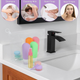Дорожный набор емкостей для косметики 3DTOYSLAMP 16 предметов 4×90 мл флаконы тубы баночки с распылителем лопаткой воронкой ёршиком наклейками косметичка прозрачная на молнии многоразовая для путешествий командировок спортзала дома роддома больницы - изображение 3