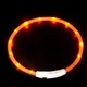Светодиодный LED ошейник No Brand L-18 USB L Orange - изображение 3